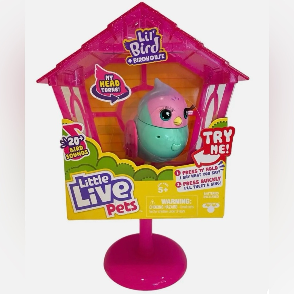 New Little Live Pets Lil' Bird & Birdhouse PIPPA PEEPS Interactive Pet